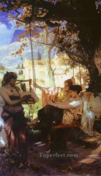 奴隷少女の歌 ポーランド ギリシャ ローマ ヘンリク・シェミラツキ Oil Paintings